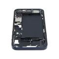 Mid-Frame Housing  W/ Charging Port Flex & Small Parts  For iPhone 14 Plus (US Version) (Used OEM Pull: Grade C) (Midnight)