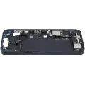Mid-Frame Housing  W/ Charging Port Flex & Small Parts  For iPhone 14 Plus (US Version) (Used OEM Pull: Grade C) (Midnight)