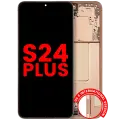 OLED Assembly With Frame Compatible For Samsung Galaxy S24 Plus 5G (US & International Version) (Aftermarket Plus) (Sandstone Orange)