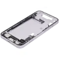 Mid-Frame Housing  W/ Charging Port Flex & Small Parts  For iPhone 14 (EU / Global Version) (Used OEM Pull: Grade A) (Purple)