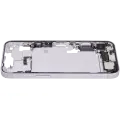 Mid-Frame Housing  W/ Charging Port Flex & Small Parts  For iPhone 14 (EU / Global Version) (Used OEM Pull: Grade A) (Purple)