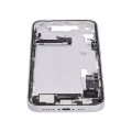 Mid-Frame Housing  W/ Charging Port Flex & Small Parts  For iPhone 14 (EU / Global Version) (Used OEM Pull: Grade B) (Purple)