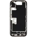 Mid-Frame Housing  W/ Charging Port Flex & Small Parts  For iPhone 16 Pro (US Version) (Used OEM Pull: Grade A) (Natural Titanium)