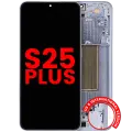 OLED Assembly With Frame For Samsung Galaxy S25 Plus 5G  (US & International Version) (Aftermarket Plus) (Icy Blue)