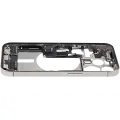 Mid-Frame Housing  W/ Charging Port Flex & Small Parts  For iPhone 15 Pro (EU / Global Version) (Used OEM Pull: Grade C) (Natural Titanium)