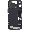 Mid-Frame Housing  W/ Charging Port Flex & Small Parts  For iPhone 15 (EU / Global Version) (Used OEM Pull: Grade C) (Black)