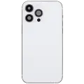 Back Housing W/ Charging Port Flex & Small Parts  For iPhone 14 Pro Max (US Version) (Used OEM Pull: Grade A) (Silver)