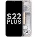 OLED Assembly With Frame For Samsung Galaxy S22 Plus 5G (Used OEM Pull: Grade B/C) (White)