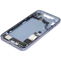 Mid-Frame Housing  W/ Charging Port Flex & Small Parts  For iPhone 14 Plus (US Version) (Used OEM Pull: Grade A) (Blue)