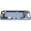 Mid-Frame Housing  W/ Charging Port Flex & Small Parts  For iPhone 14 Plus (US Version) (Used OEM Pull: Grade A) (Blue)