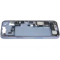 Mid-Frame Housing  W/ Charging Port Flex & Small Parts  For iPhone 14 Plus (US Version) (Used OEM Pull: Grade B) (Blue)