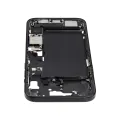 Mid-Frame Housing  W/ Charging Port Flex & Small Parts  For iPhone 15 Plus (US Version) (Used OEM Pull: Grade A) (Black)