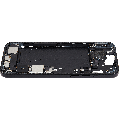 Mid-Frame Housing  W/ Charging Port Flex & Small Parts  For iPhone 15 Plus (US Version) (Used OEM Pull: Grade A) (Black)