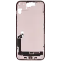 Mid-Frame Housing  W/ Charging Port Flex & Small Parts  For iPhone 15 Plus (US Version) (Used OEM Pull: Grade A) (Pink)