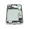 Mid-Frame Housing  W/ Charging Port Flex & Small Parts  For iPhone 15 Plus (US Version) (Used OEM Pull: Grade B) (Green)