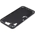 Mid-Frame Housing  W/ Charging Port Flex & Small Parts  For iPhone 15 Plus (US Version) (Used OEM Pull: Grade C) (Black)
