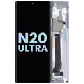 OLED Assembly With Frame For Samsung Galaxy Note 20 Ultra 5G (Service Pack) (Mystic White)