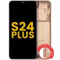 OLED Assembly With Frame For Samsung Galaxy S24 Plus 5G (US & International Version) (Refurbished) (Sandstone Orange)