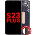 OLED Assembly With Frame For Samsung Galaxy S23 Plus (US & International) (Aftermarket Plus) (Phantom Black)