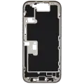 Mid-Frame Housing  W/ Charging Port Flex & Small Parts  For iPhone 16 Pro (US Version) (Used OEM Pull: Grade C) (White Titanium)
