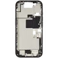 Mid-Frame Housing  W/ Charging Port Flex & Small Parts  For iPhone 16 Pro (US Version) (Used OEM Pull: Grade C) (Black Titanium)