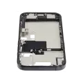 Mid-Frame Housing  W/ Charging Port Flex & Small Parts  For iPhone 16 Pro (US Version) (Used OEM Pull: Grade C) (Black Titanium)