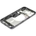 Mid-Frame Housing  W/ Charging Port Flex & Small Parts  For iPhone 15 Pro Max (US Version) (Used OEM Pull: Grade C) (Black Titanium)