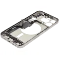 Mid-Frame Housing  W/ Charging Port Flex & Small Parts  For iPhone 15 Pro Max (US Version) (Used OEM Pull: Grade A) (Natural Titanium)
