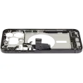 Mid-Frame Housing W/ Charging Port Flex & Small Parts  For iPhone 15 Pro Max (US Version) (Used OEM Pull: Grade A) (Black Titanium)