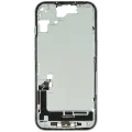 Mid-Frame Housing  W/ Charging Port Flex & Small Parts  For iPhone 15 (US Version) (Used OEM Pull: Grade B) (Green)