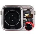 Housing Assembly Compatible For Watch Series 8 (45MM) (Aluminum/Starlight) (Cellular Version)