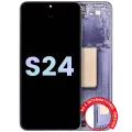 OLED Assembly With Frame For Samsung Galaxy S24 5G (US & International Version) (Service Pack) (Cobalt Violet)