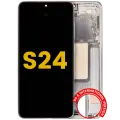 OLED Assembly With Frame For Samsung Galaxy S24 5G (US & International Version) (Refurbished) (Amber Yellow)