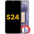 OLED Assembly With Frame For Samsung Galaxy S24 5G (US & International Version) (Refurbished) (Cobalt Violet)