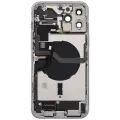 Back Housing W/ Charging Port Flex & Small Parts  For iPhone 12 Pro Max (EU / Global Version) (Used OEM Pull: Grade C) (Silver)