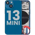 Back Housing W/ Charging Port Flex & Small Parts  For iPhone 13 Mini (US Version) (Used OEM Pull: Grade B) (Blue)
