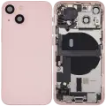Back Housing W/ Charging Port Flex & Small Parts  For iPhone 13 Mini (US Version) (Used OEM Pull: Grade C) (Pink)