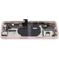 Back Housing W/ Charging Port Flex & Small Parts  For iPhone 13 Mini (US Version) (Used OEM Pull: Grade C) (Pink)