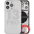 Back Housing W/ Charging Port Flex & Small Parts  For iPhone 13 Pro (EU / Global Version) (Used OEM Pull: Grade C) (Silver)