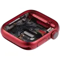Housing Assembly Compatible For Watch Series 7 (41MM) (Used OEM Pull: Grade A) (Aluminum/Red) (Cellular Version)