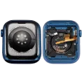 Housing Assembly Compatible For Watch Series 7 (45MM) (Used OEM Pull: Grade A) (Aluminum/Blue) (GPS Version)