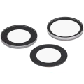 Back Camera Lens (Glass Only) With Adhesive For iphone 17 Pro / 17 Pro Max (3 piece set) (Real Sapphire) (Premium) (10 Pack)