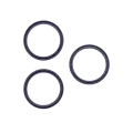 Back Camera Bezel Ring Only For iPhone 17 Pro / 17 Pro Max (Deep Blue) (3 Piece Set)