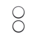 Back Camera Bezel Ring Only For iPhone 17 (Black) (2 Piece Set)