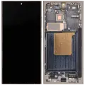 OLED Assembly With Frame For Samsung Galaxy S24 Ultra (Refurbished) (Titanium Gray)