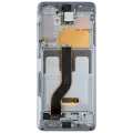 OLED Assembly With Frame For Samsung Galaxy S20 Plus 5G (Aftermarket Plus) (Cloud Blue)