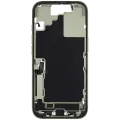Mid-Frame Housing W/ Charging Port Flex & Small Parts  For iPhone 17 (US Version) (Used OEM Pull: Grade A) (Sage)