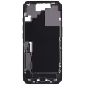 Mid-Frame Housing W/ Charging Port Flex & Small Parts  For iPhone 17 (EU / Global Version) (Used OEM Pull: Grade A) (Black)