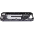 Mid-Frame Housing W/ Charging Port Flex & Small Parts  For iPhone 17 (EU / Global Version) (Used OEM Pull: Grade A) (Black)