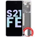 OLED Assembly With Frame For Samsung Galaxy S21 FE 5G (US & International Version) (Service Pack) (White)